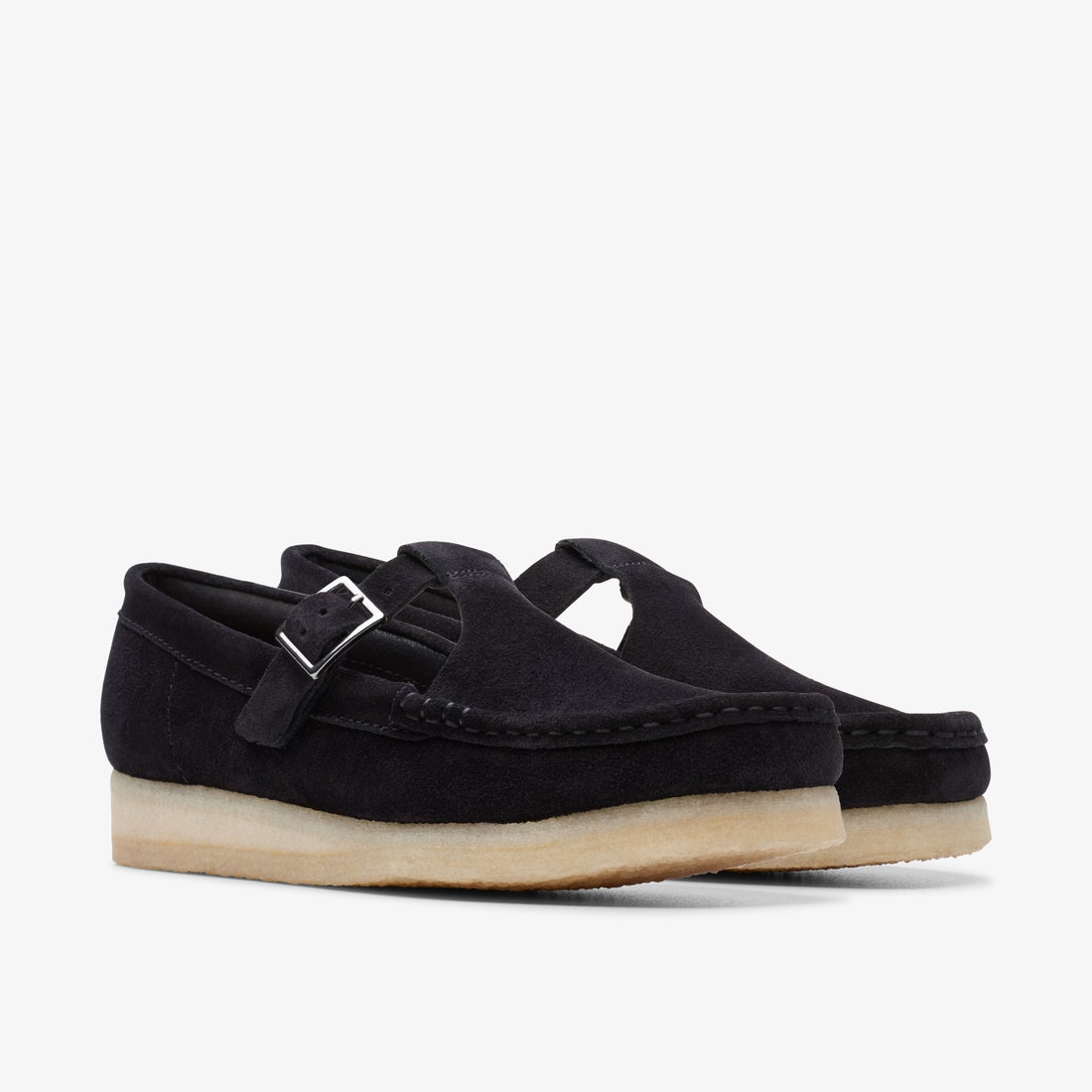 Wallabee T Bar / ワラビーTバー（ブラックスエード） -Clarks