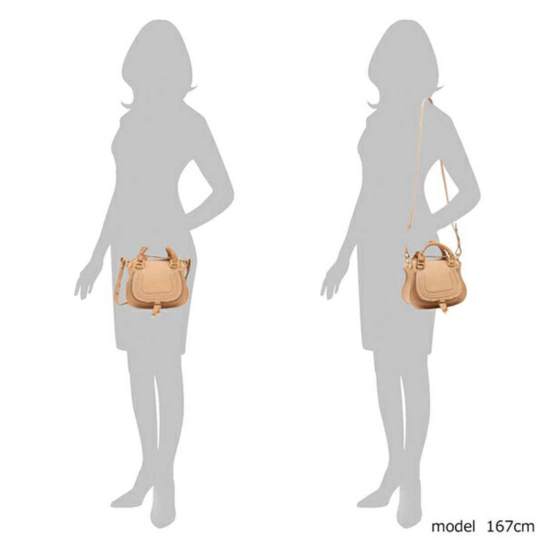 クロエ Chloe ハンドバッグ ショルダーバッグ マーシー 2WAY ベージュ