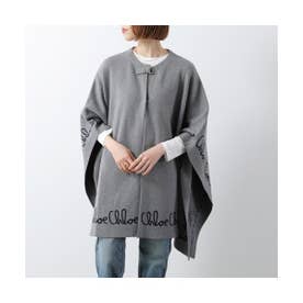 クロエ Chloe Chloe Kids ケープ C20667 ニット ロゴ ポンチョ （A46