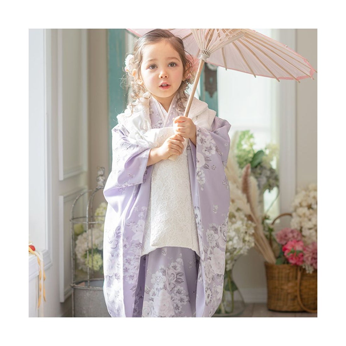 キャサリンコテージ Catherine Cottage 七五三被布3点セット （薔薇