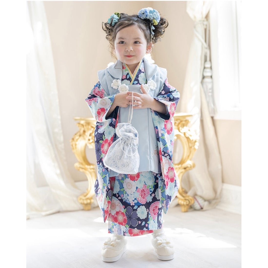 キャサリンコテージ Catherine Cottage 七五三被布3点セット （薔薇