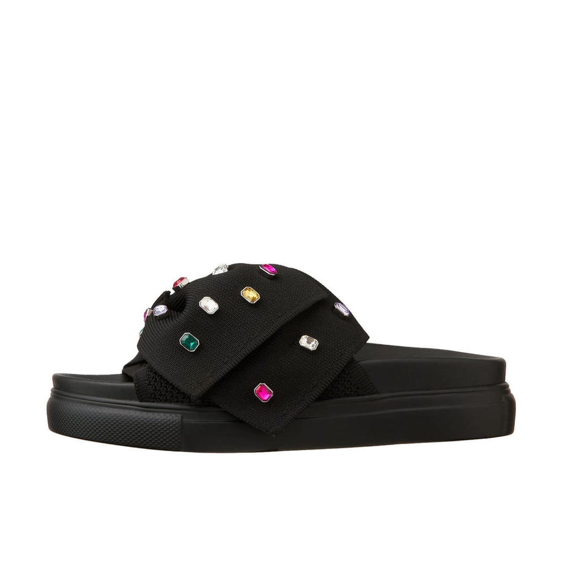 クムウ_ダイアナ CUMUU_DIANA 【撥水加工】大ぶりリボンニットサンダル