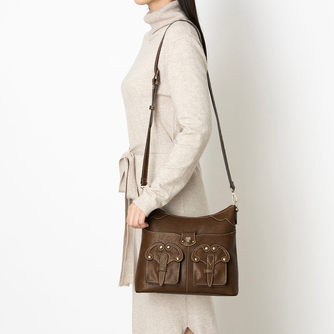 アナスイ ANNA SUI キャロル 2WAYワンショルダーバッグ （ブラウン