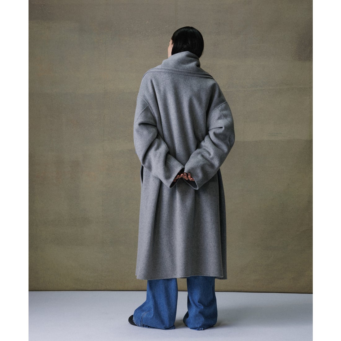 アダム エ ロペ ADAM ET ROPE' 《マフラー付き》メリノウール ダブル