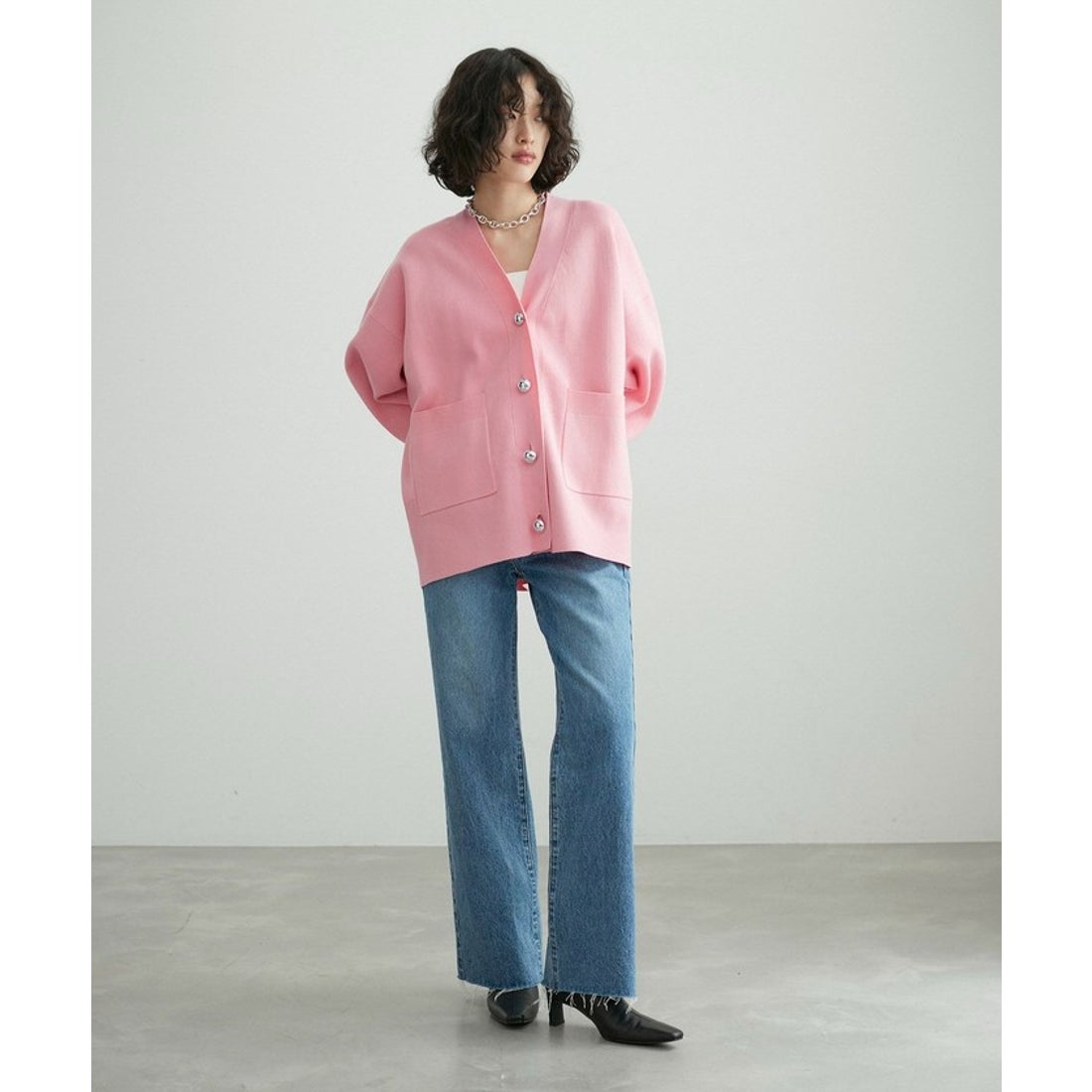 アダム エ ロペ ADAM ET ROPE' 【サステナブル・洗える】ロゴボタン