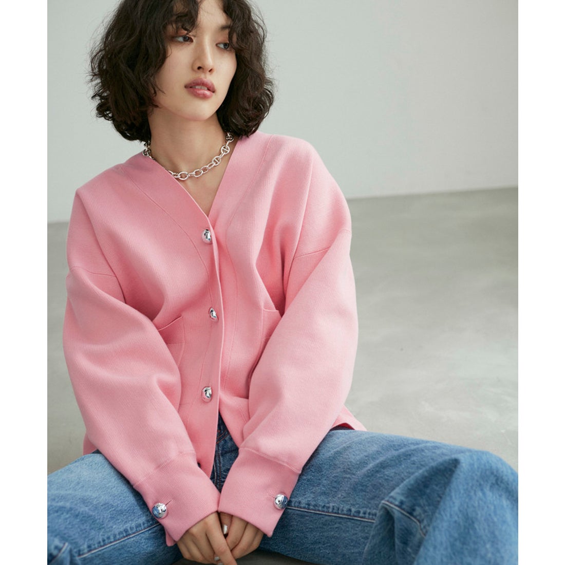 アダム エ ロペ ADAM ET ROPE' 【サステナブル・洗える】ロゴボタン