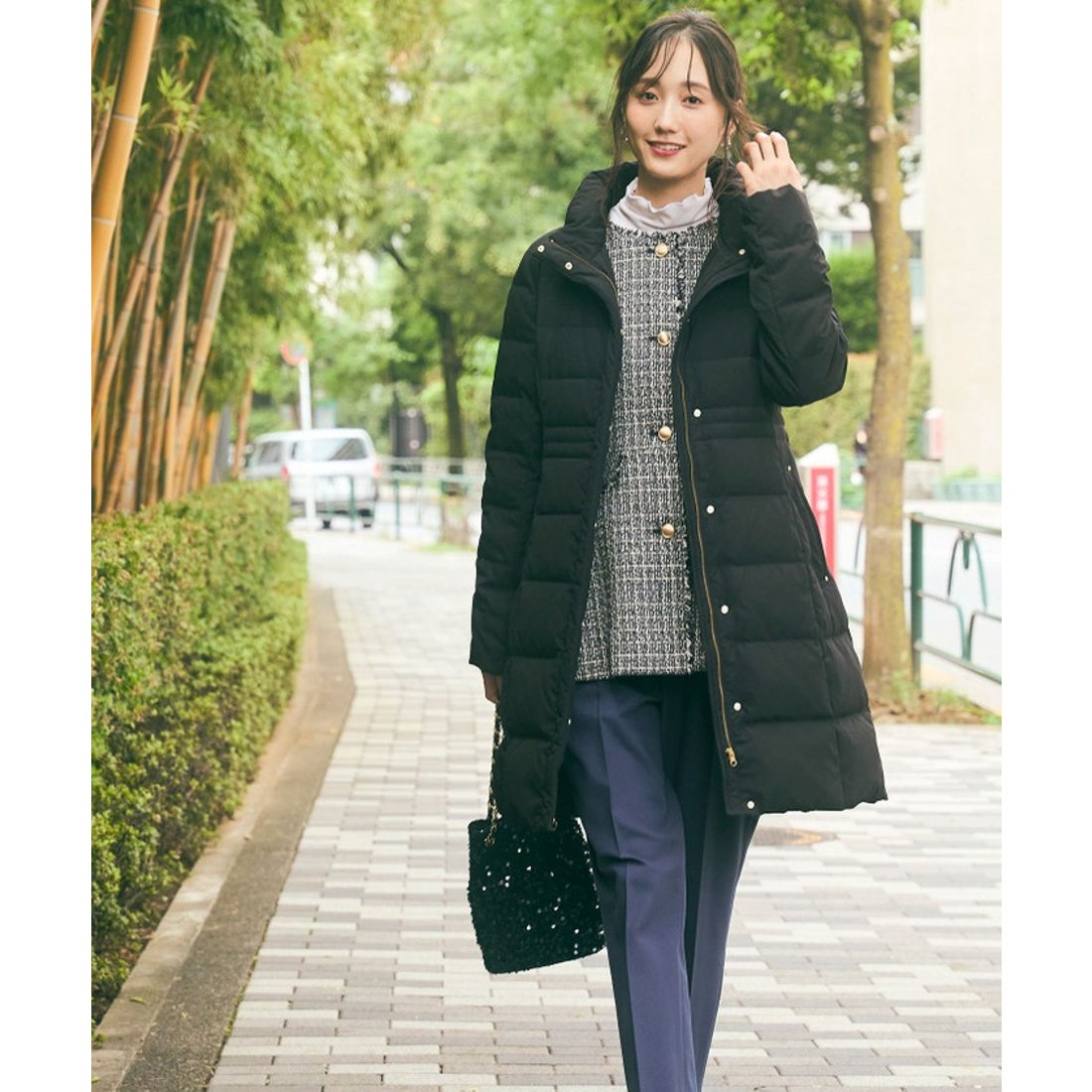 エニィスィス ANY SIS 【撥水・洗える】美シルエットスタンドロング