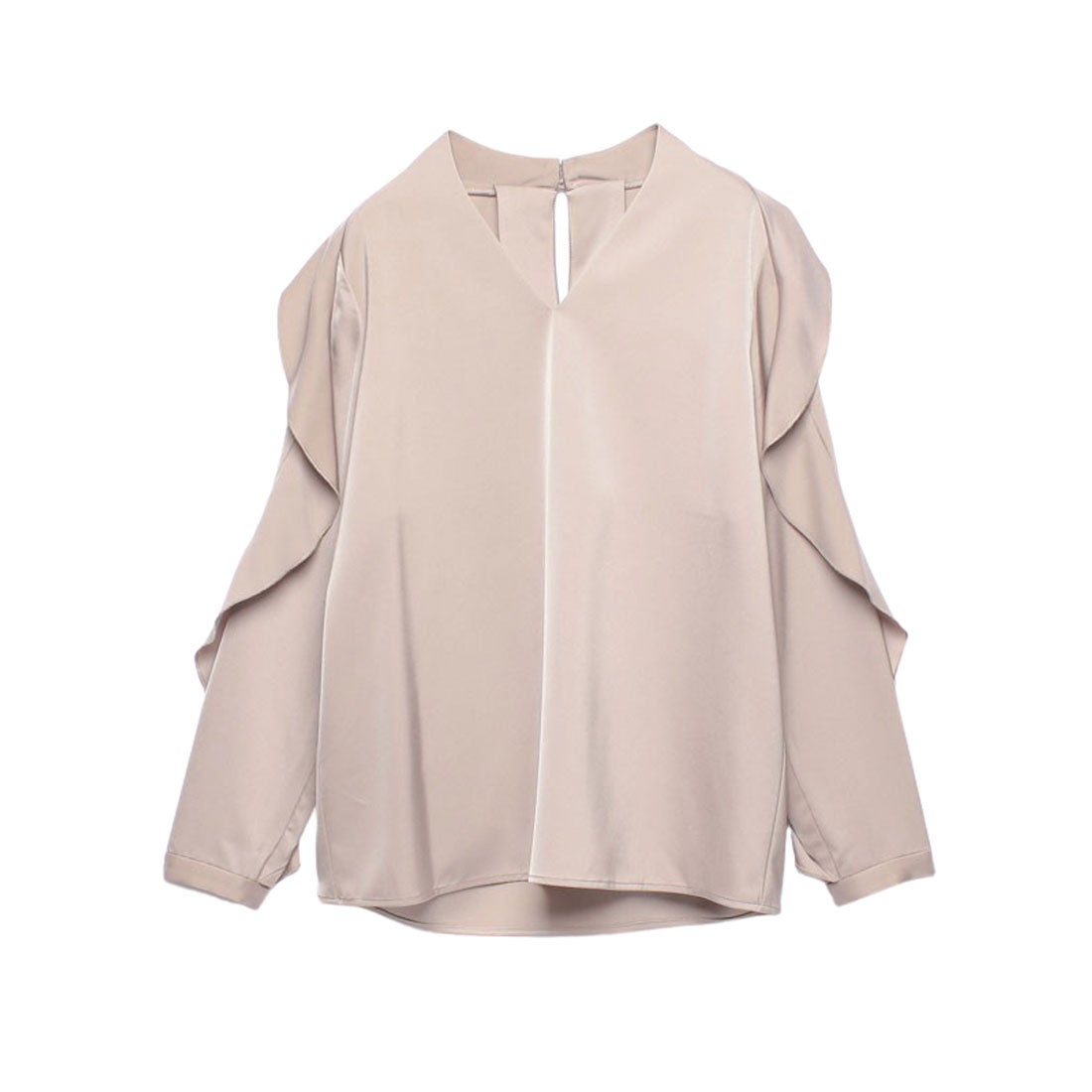 アニュアンス anuans ツイストフリルスリーブブラウス （MOCA） -靴