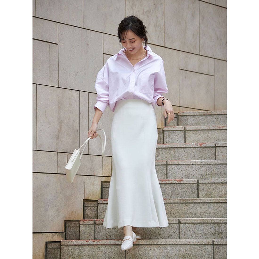 アニュアンス anuans スタンダードシャツ （WHITE） -靴＆ファッション