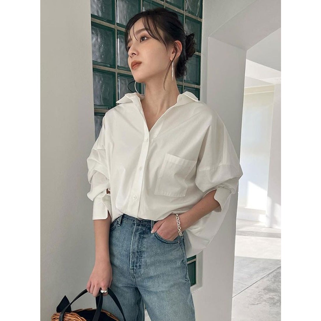 アニュアンス anuans スタンダードシャツ （WHITE） -靴＆ファッション