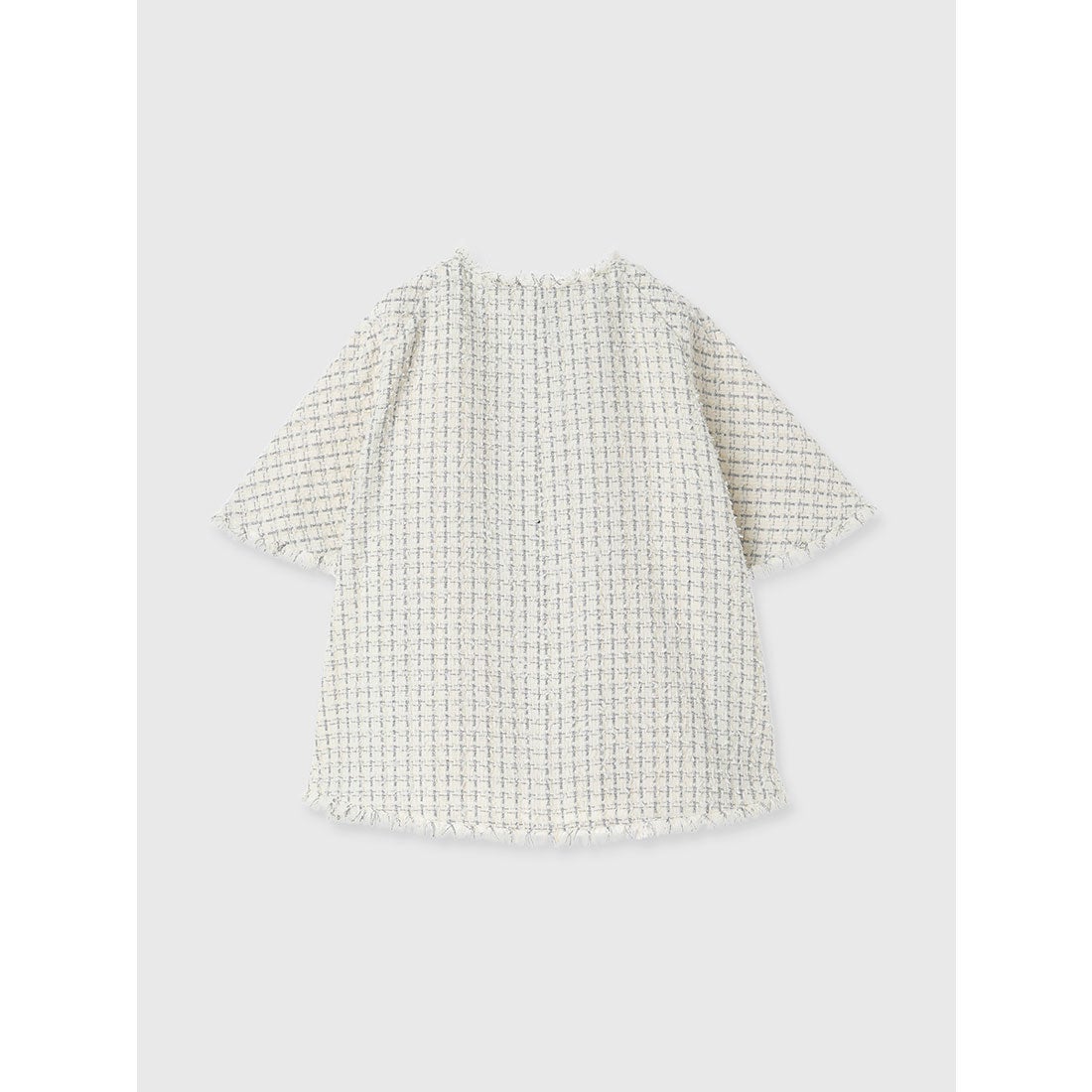 アニュアンス anuans ツイードケープジャケット （WHITE