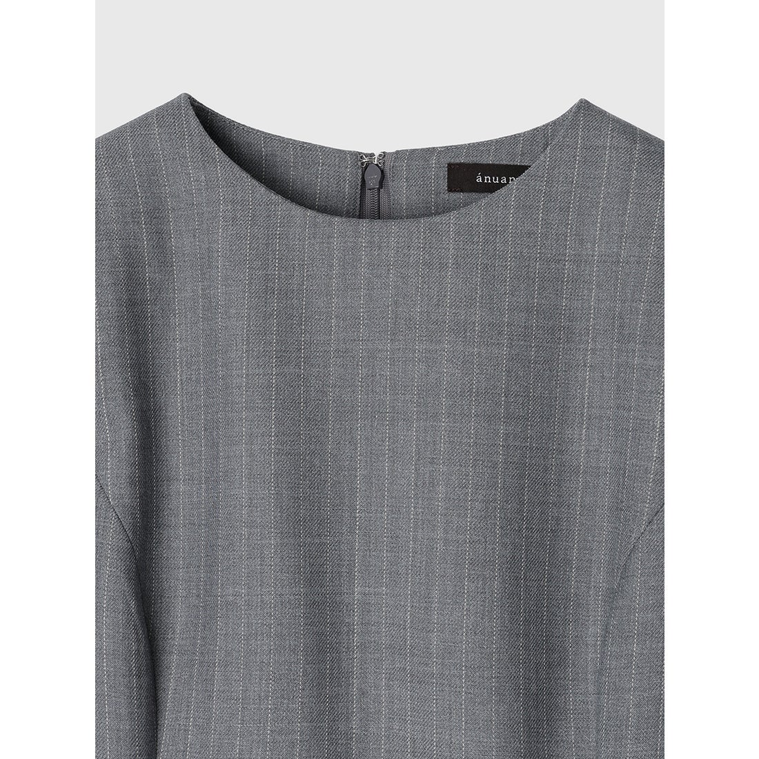 アニュアンス anuans パネルラインミニワンピース （BLACK