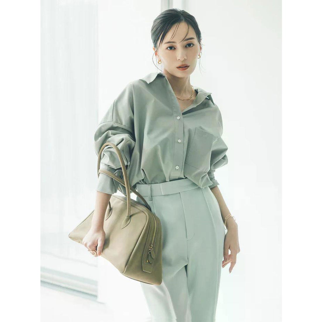 アニュアンス anuans 【26SS】スタンダードシャツ （MINT