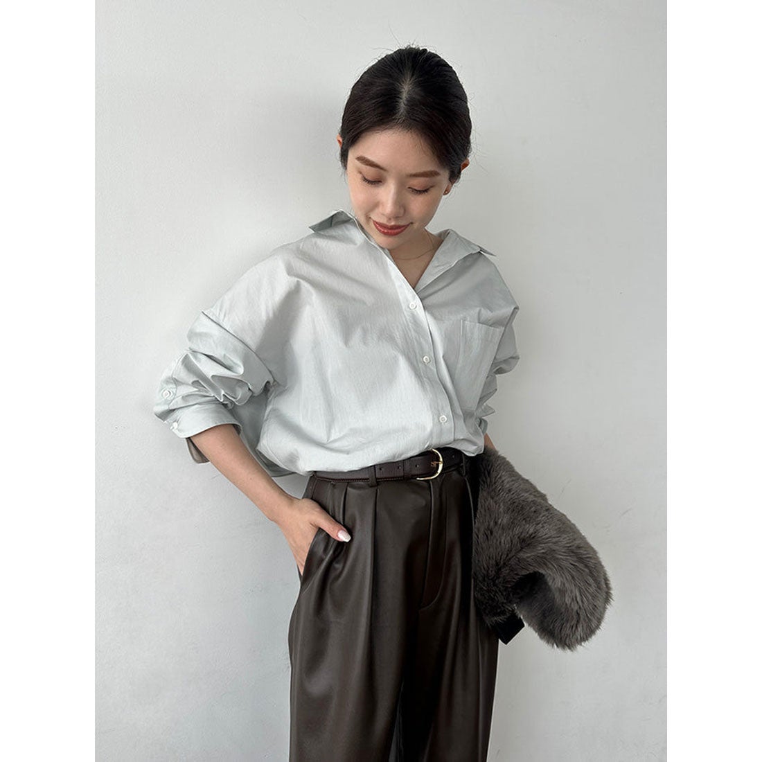 アニュアンス anuans 【26SS】スタンダードシャツ （MINT