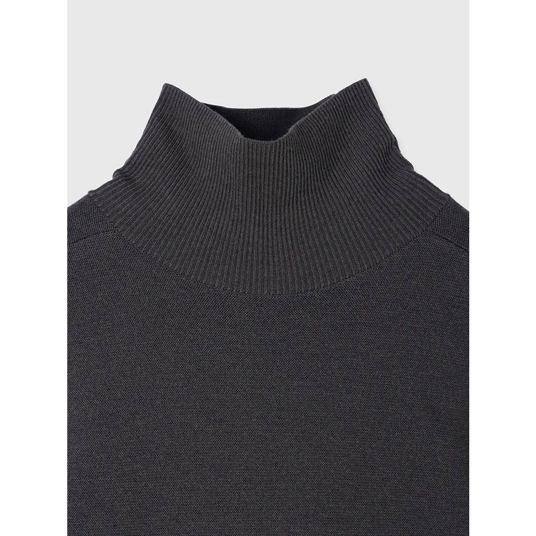 アニュアンス anuans フレアーミニニットワンピース （BURGUNDY