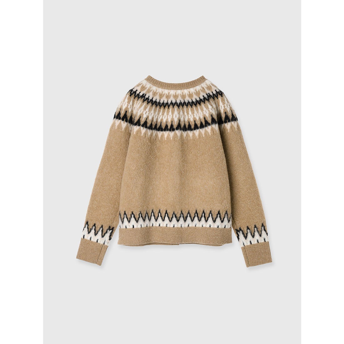 アニュアンス anuans ノルディックニットカーディガン （BEIGE