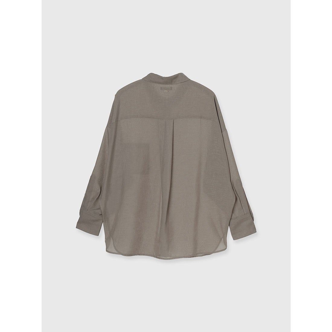 アニュアンス anuans ミニマルシアーオーバーシャツ （BLACK