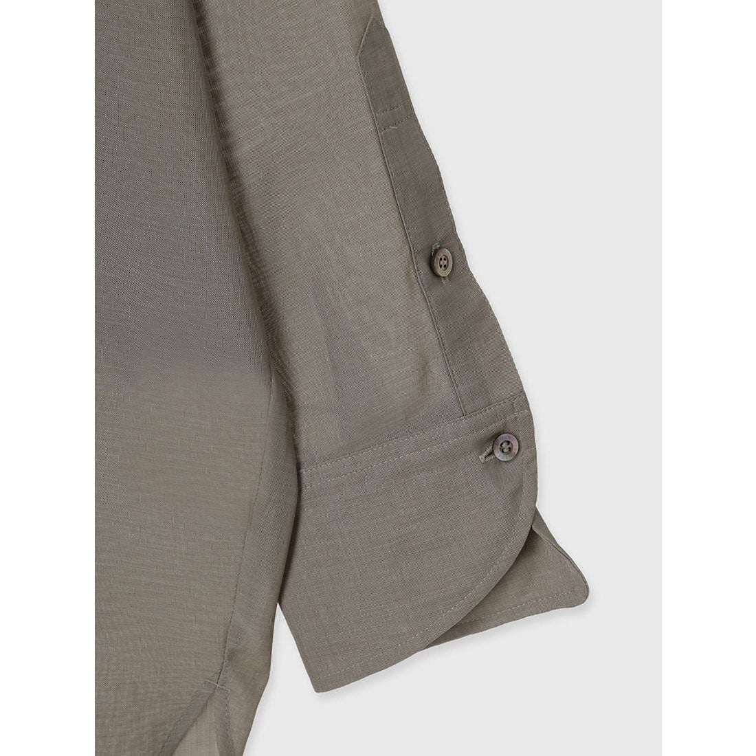 アニュアンス anuans ミニマルシアーオーバーシャツ （BLACK