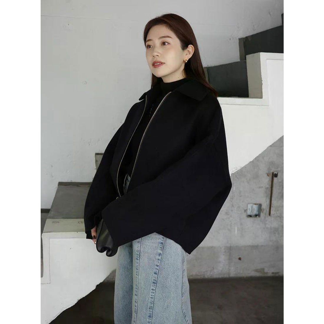 アニュアンス anuans リバーウールショートコート （CAMEL