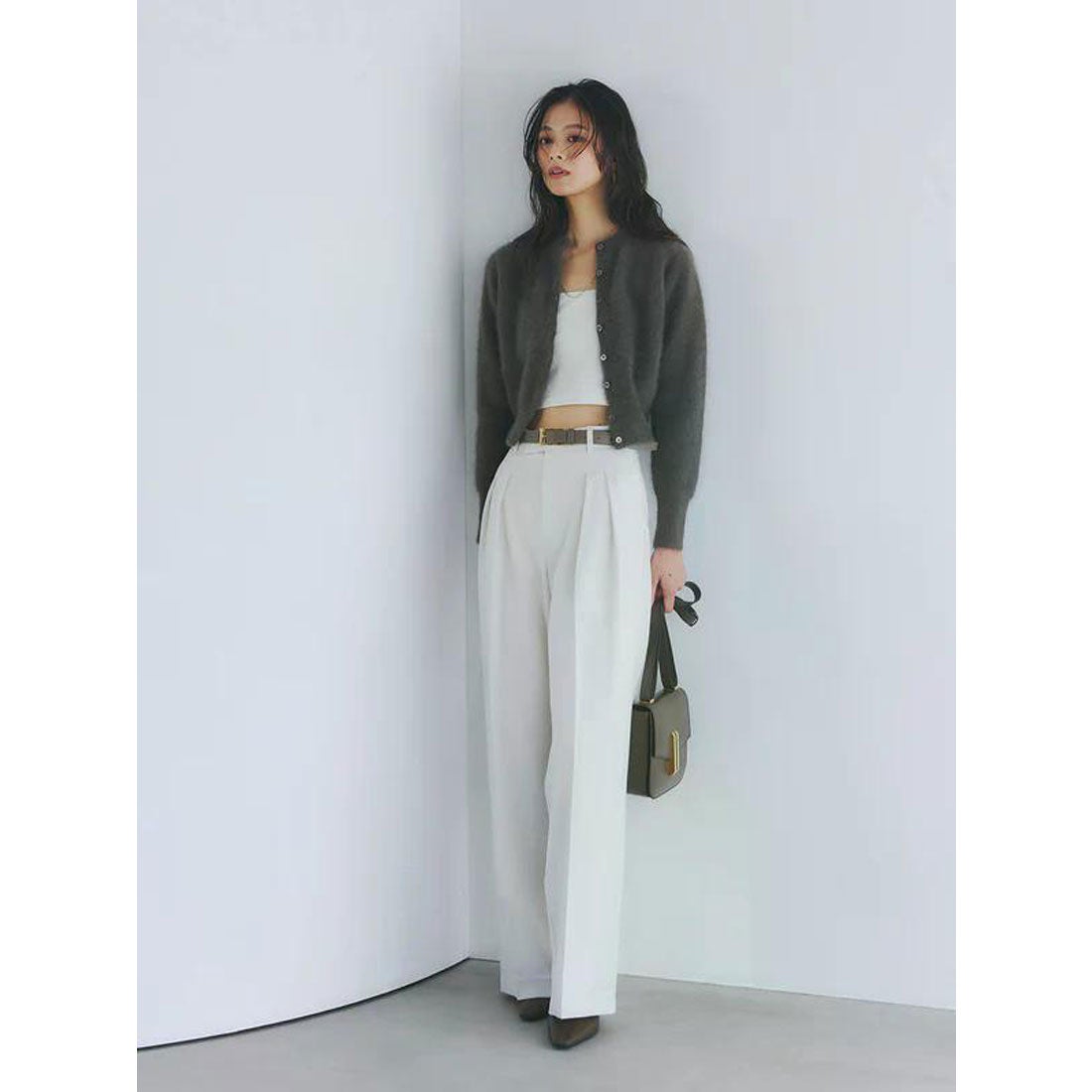 アニュアンス anuans ラクーンフォックスショートカーディガン （PINK