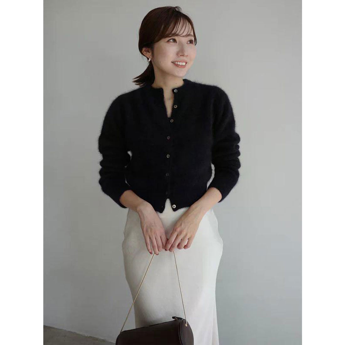 アニュアンス anuans ラクーンフォックスショートカーディガン （PINK