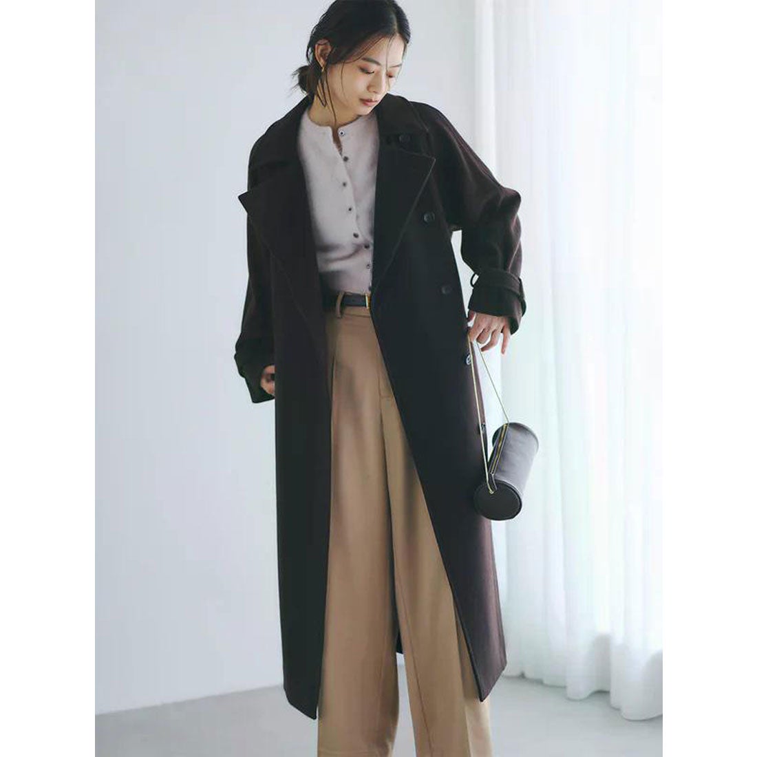 アニュアンス anuans ラクーンフォックスショートカーディガン （PINK