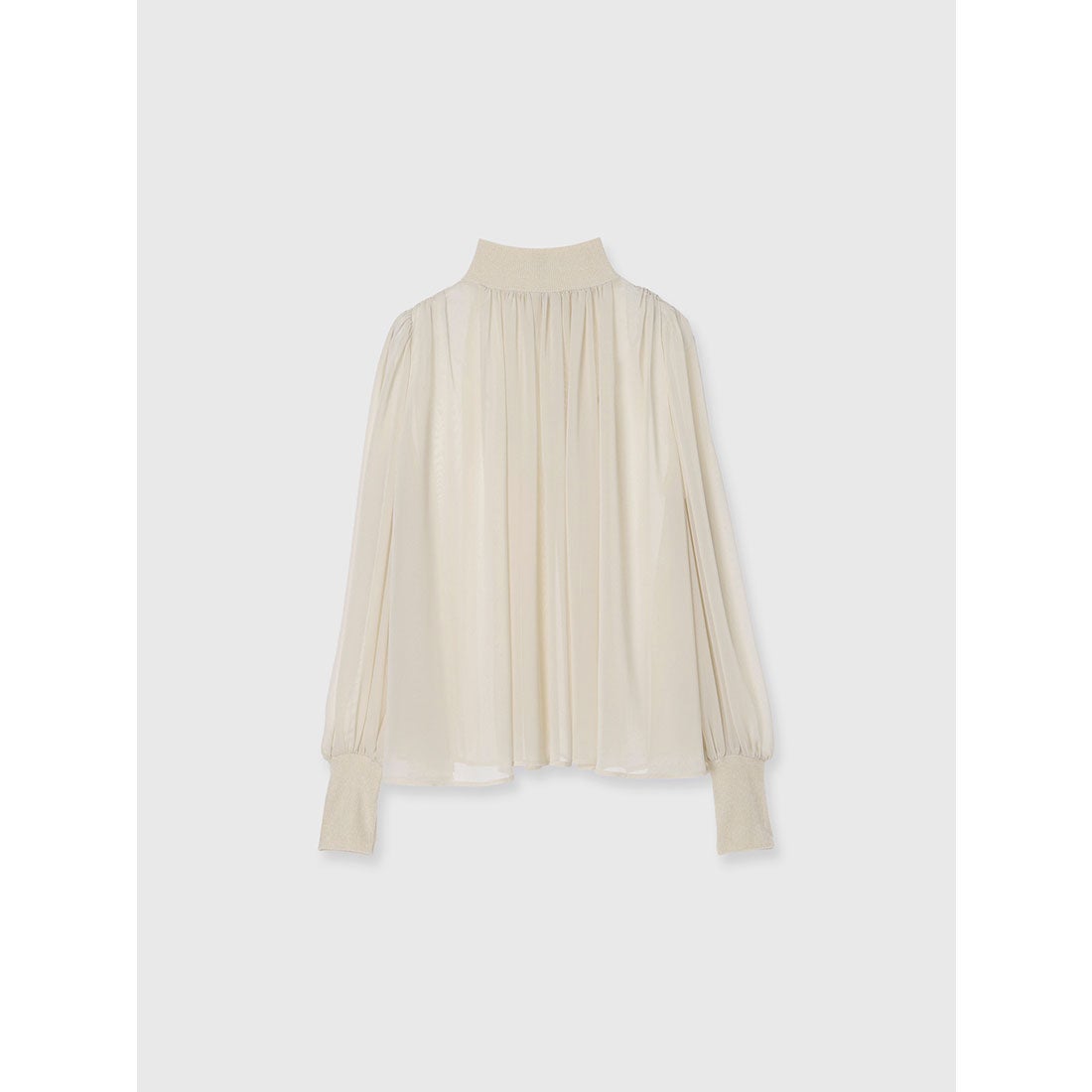 アニュアンス anuans ジョーゼットフレアブラウス （LIGHT BEIGE） -靴