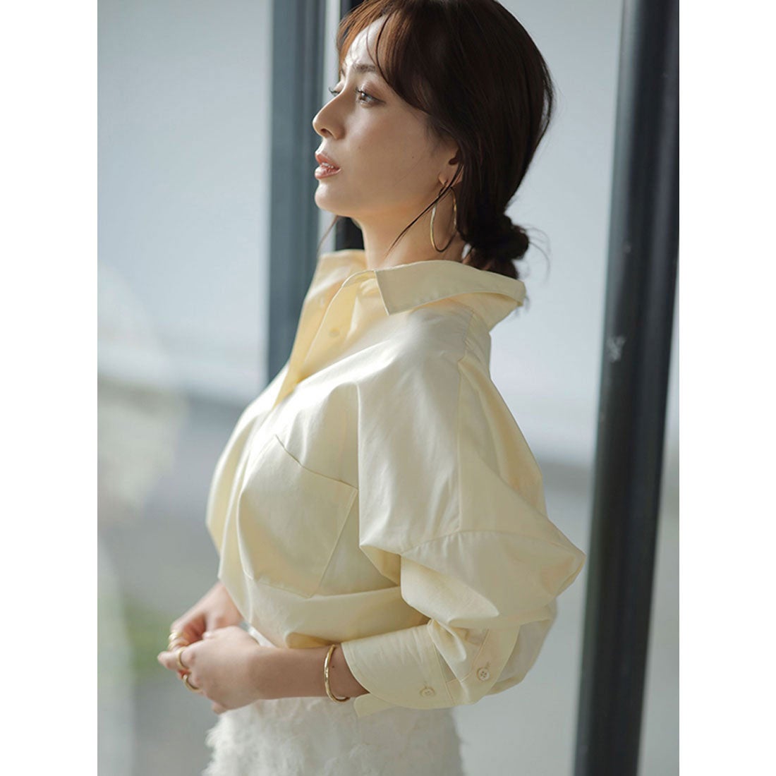 アニュアンス anuans スタンダードシャツ （WHITE） -ファッション通販