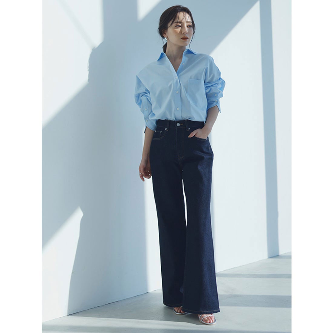 アニュアンス anuans スタンダードシャツ （BLUE） -靴＆ファッション