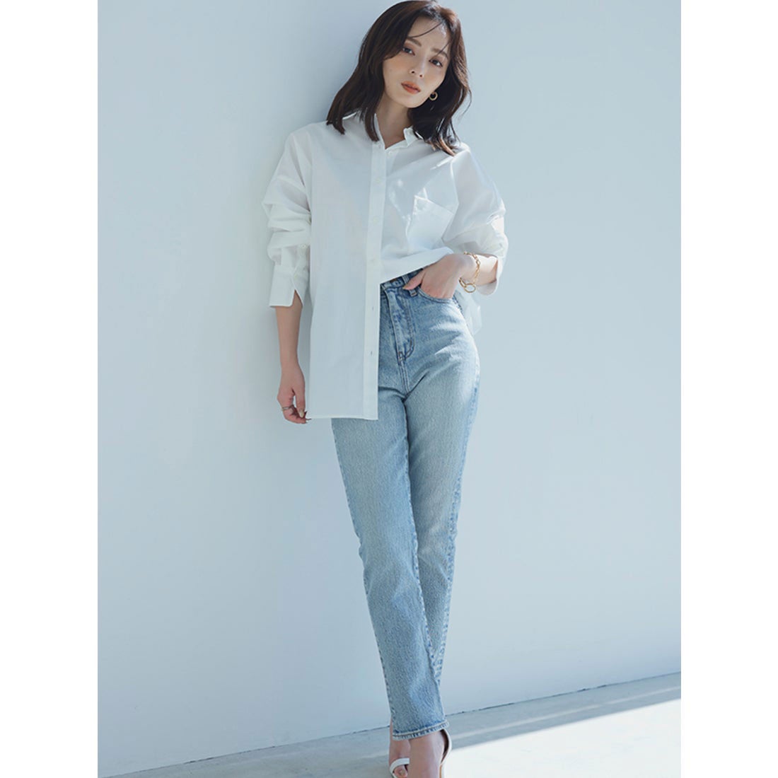 アニュアンス anuans スタンダードシャツ （BLUE） - ファッション通販