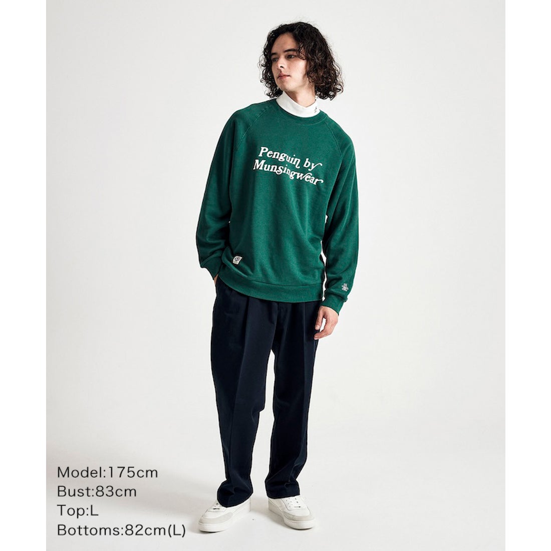penguin BY MUNSINGWEAR ラグランスリーブスウェットシャツ -デサント