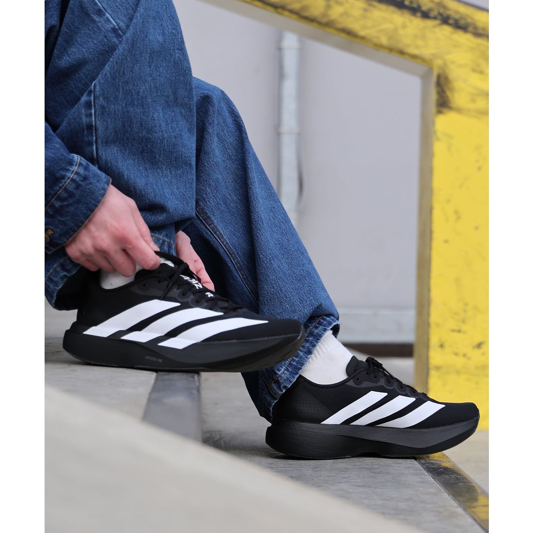 アディダス adidas スニーカー adizero EVO SL WOVEN M JR4728