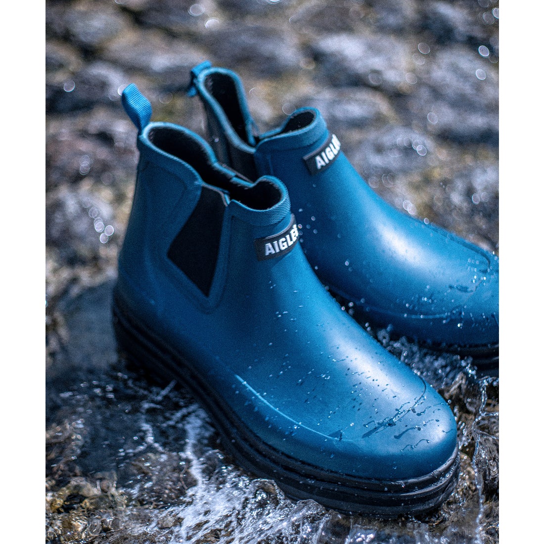 エーグル AIGLE ソフトレイン2 ラバーブーツ （ブラック