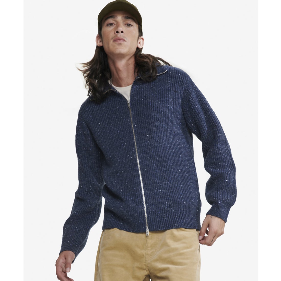 エーグル AIGLE ジップアップセーター （ダークネイビー