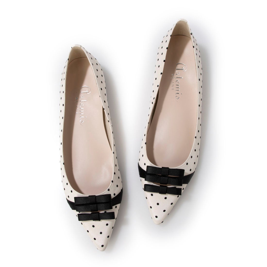 アルテミス バイ ダイアナ artemis by DIANA プチリボン ドット柄