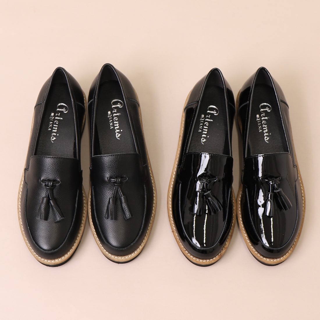 アルテミス バイ ダイアナ artemis by DIANA タッセル付き厚底