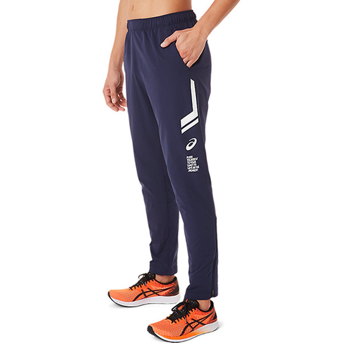 ASICS アシックス LIMOストレッチクロスパンツ(ネイビー) 2031C881 400