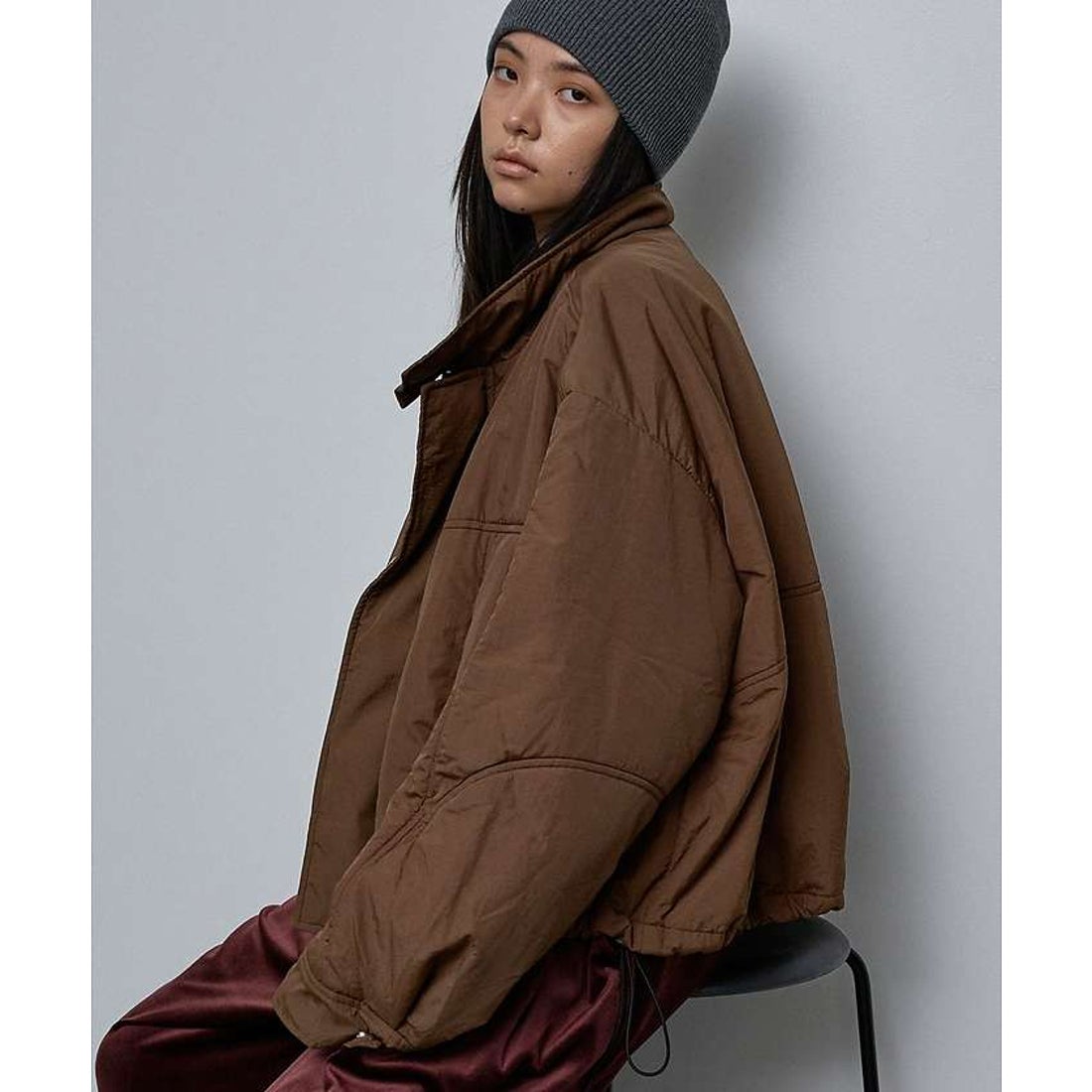 ノミネ NOMINE ショート モンスターパーカー【予約】 （ブラウン） -靴