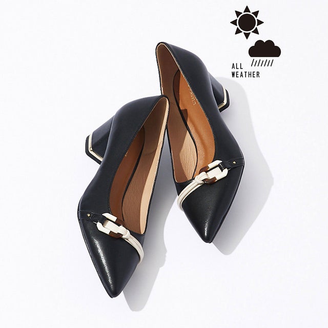 イング ing グルカデザインローヒールパンプス （ブラック