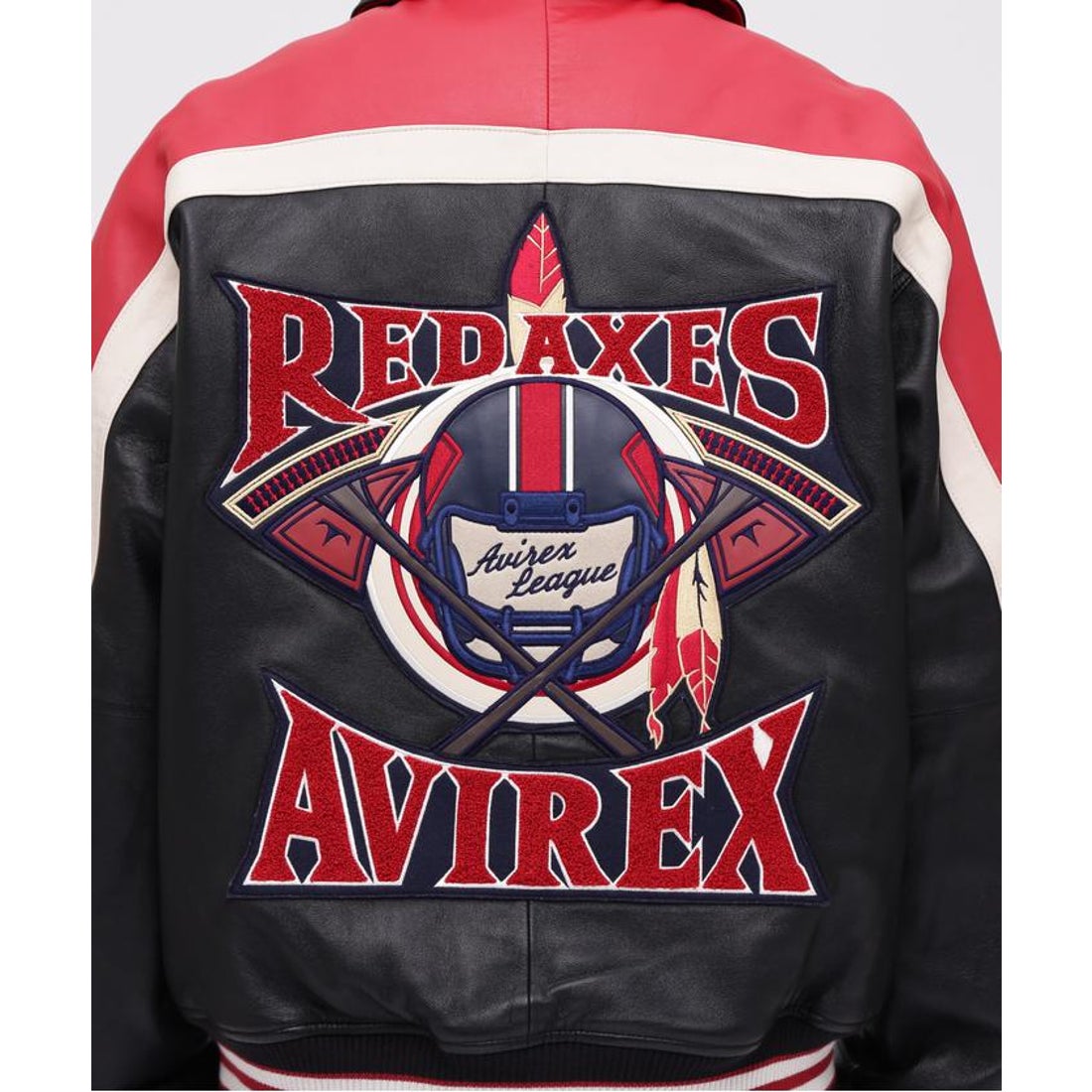 アヴィレックス AVIREX VARSITY JKT RED AXES （ブラック