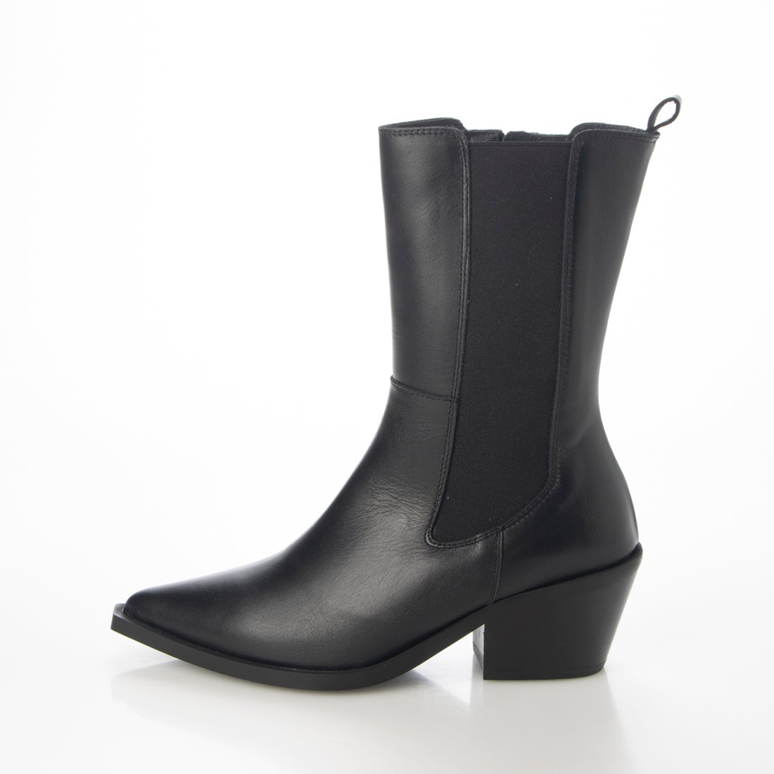 ボントレ BONTRE ポインテッドサイドゴアブーツ （ブラック） -waja