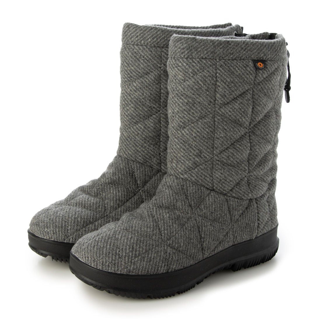 ボグス BOGS スノーデイ ミッド ウール スノーブーツ （チャコール