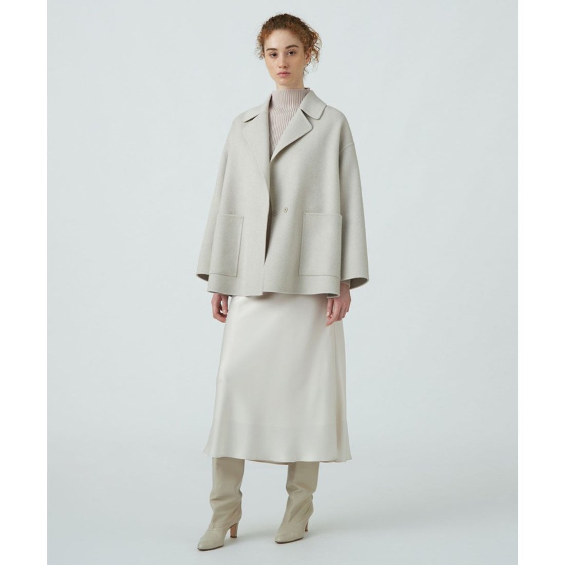 ボールジィ Ballsey プレミアムウールリバー オープンカラーショート