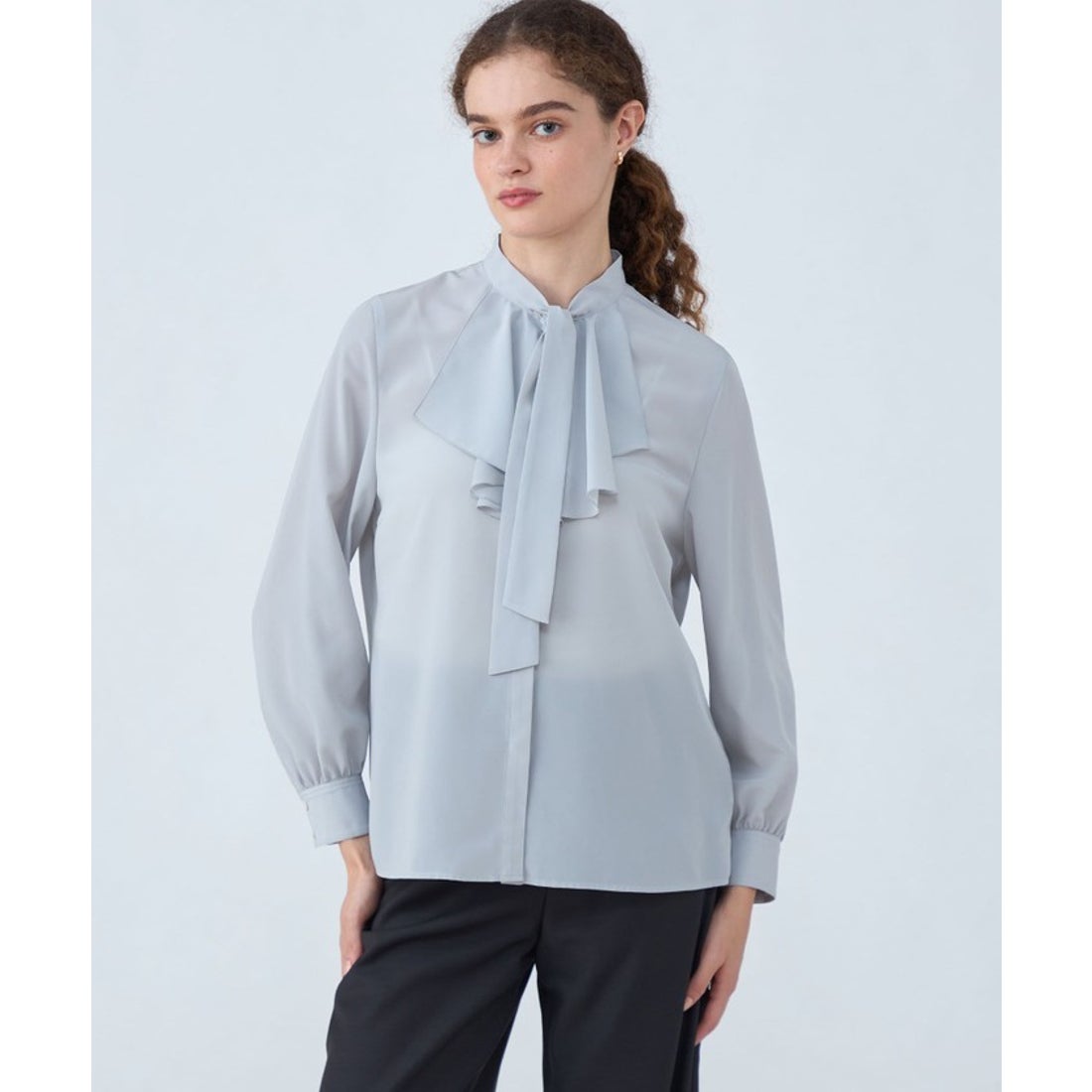 ボールジィ Ballsey クリアデシン フリルボウタイブラウス （69