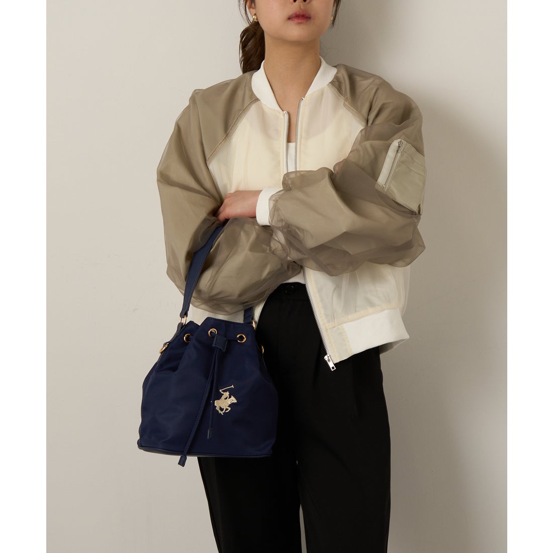 ビバリーヒルズポロクラブ BEVERLY HILLS POLO CLUB ナイロン巾着型