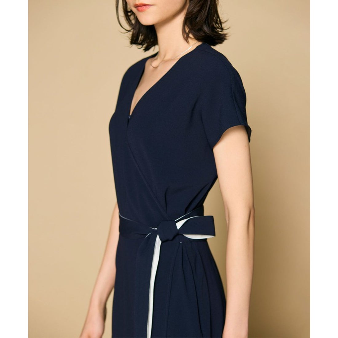 ベイジ, BEIGE, 【洗える・L－size】CINDY / ラップワンピース （Sand