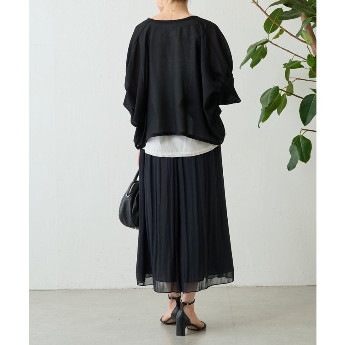 ビアズリー BEARDSLEY NEWシワシフォンギャザーパンツ （brown