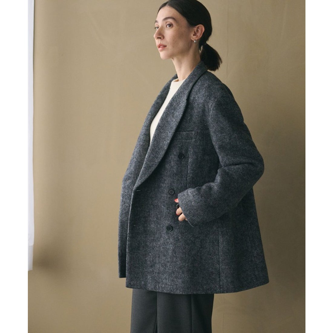 BEAUTY&YOUTH UNITED ARROWS 毛ブレンド ヘリンボーン ジャケット