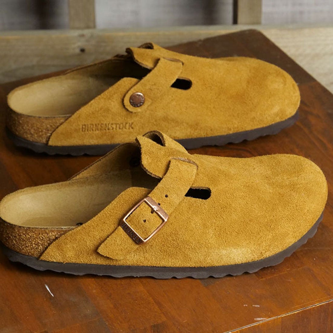 ビルケンシュトック BIRKENSTOCK BOSTON BS VL MINK | SUEDE-LEATHER