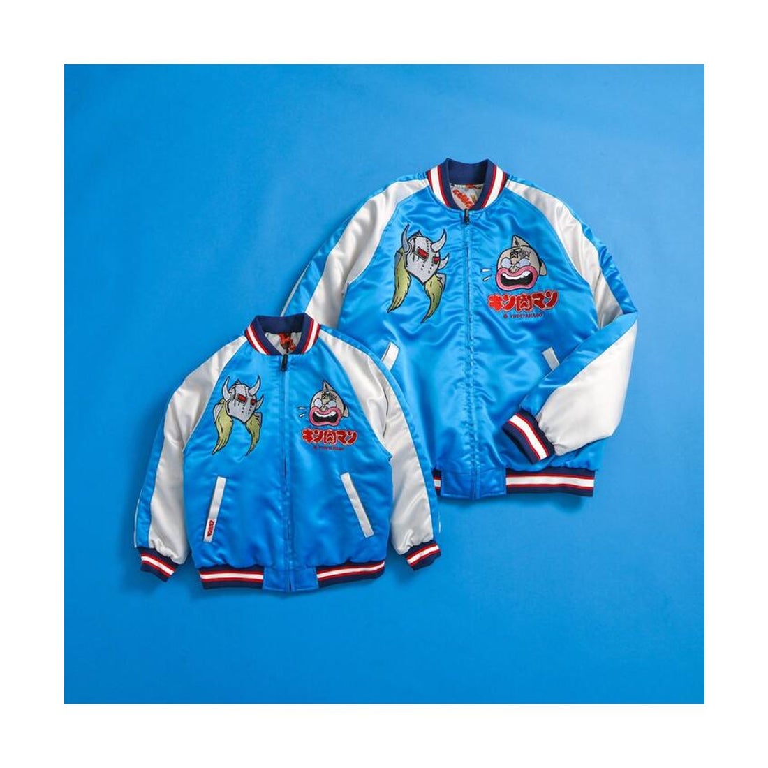 ブリーズ BREEZE 【キン肉マンコラボ】スーベニアスカジャン （ブルー